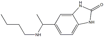 5-[1-(butylamino)ethyl]-2,3-dihydro-1H-1,3-benzodiazol-2-one Struktur