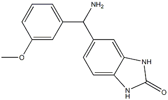 5-[amino(3-methoxyphenyl)methyl]-2,3-dihydro-1H-1,3-benzodiazol-2-one Struktur