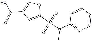 5-[methyl(pyridin-2-yl)sulfamoyl]thiophene-3-carboxylic acid Struktur