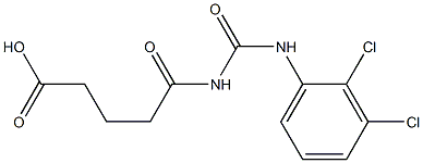 5-{[(2,3-dichlorophenyl)carbamoyl]amino}-5-oxopentanoic acid Struktur