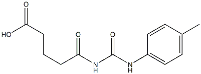 5-{[(4-methylphenyl)carbamoyl]amino}-5-oxopentanoic acid Struktur