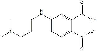 5-{[3-(dimethylamino)propyl]amino}-2-nitrobenzoic acid Struktur