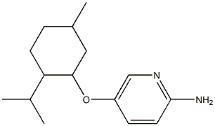 5-{[5-methyl-2-(propan-2-yl)cyclohexyl]oxy}pyridin-2-amine Struktur