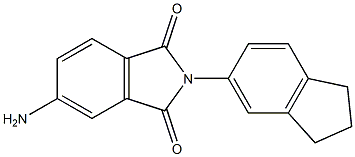 5-amino-2-(2,3-dihydro-1H-inden-5-yl)-2,3-dihydro-1H-isoindole-1,3-dione Struktur