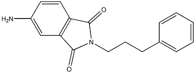 5-amino-2-(3-phenylpropyl)-2,3-dihydro-1H-isoindole-1,3-dione Struktur