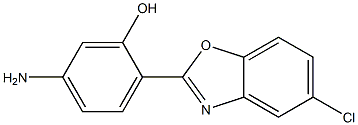 5-amino-2-(5-chloro-1,3-benzoxazol-2-yl)phenol Struktur