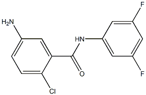 5-amino-2-chloro-N-(3,5-difluorophenyl)benzamide Struktur