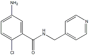 5-amino-2-chloro-N-(pyridin-4-ylmethyl)benzamide Struktur