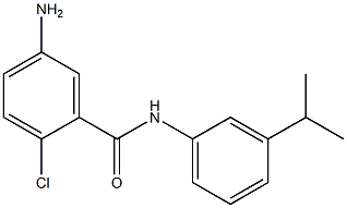 5-amino-2-chloro-N-[3-(propan-2-yl)phenyl]benzamide Struktur