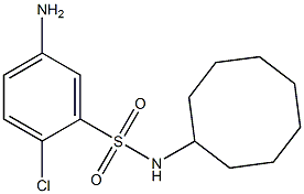 5-amino-2-chloro-N-cyclooctylbenzene-1-sulfonamide Struktur