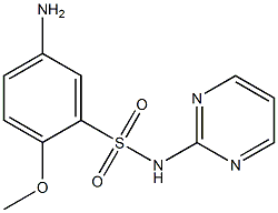 5-amino-2-methoxy-N-(pyrimidin-2-yl)benzene-1-sulfonamide Struktur