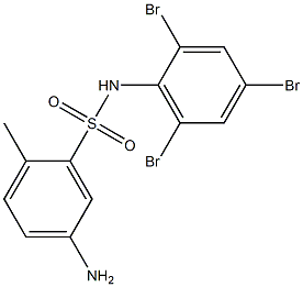 5-amino-2-methyl-N-(2,4,6-tribromophenyl)benzene-1-sulfonamide Struktur