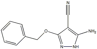 5-amino-3-(benzyloxy)-1H-pyrazole-4-carbonitrile Struktur