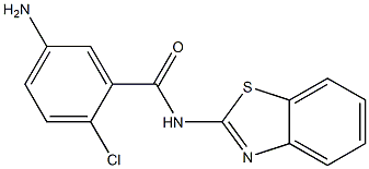 5-amino-N-(1,3-benzothiazol-2-yl)-2-chlorobenzamide Struktur