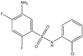 5-amino-N-(2-chlorophenyl)-2,4-difluorobenzene-1-sulfonamide Struktur