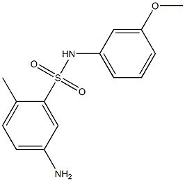 5-amino-N-(3-methoxyphenyl)-2-methylbenzene-1-sulfonamide Struktur