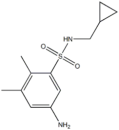 5-amino-N-(cyclopropylmethyl)-2,3-dimethylbenzene-1-sulfonamide Struktur