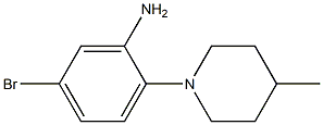 5-bromo-2-(4-methylpiperidin-1-yl)aniline Struktur