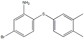 5-bromo-2-[(3,4-dimethylphenyl)sulfanyl]aniline Struktur