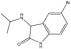 5-bromo-3-(propan-2-ylamino)-2,3-dihydro-1H-indol-2-one Struktur