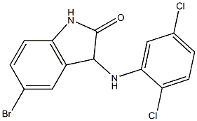 5-bromo-3-[(2,5-dichlorophenyl)amino]-2,3-dihydro-1H-indol-2-one Struktur