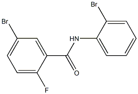 5-bromo-N-(2-bromophenyl)-2-fluorobenzamide Struktur