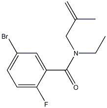 5-bromo-N-ethyl-2-fluoro-N-(2-methylprop-2-enyl)benzamide Struktur