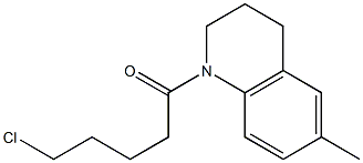 5-chloro-1-(6-methyl-1,2,3,4-tetrahydroquinolin-1-yl)pentan-1-one Struktur