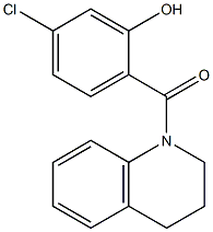 5-chloro-2-(1,2,3,4-tetrahydroquinolin-1-ylcarbonyl)phenol Struktur