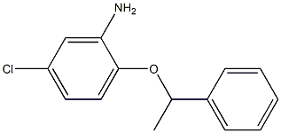 5-chloro-2-(1-phenylethoxy)aniline Struktur