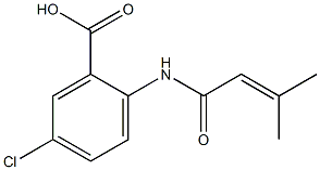 5-chloro-2-(3-methylbut-2-enamido)benzoic acid Struktur