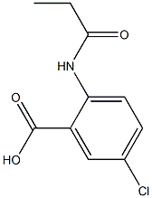 5-chloro-2-(propionylamino)benzoic acid Struktur