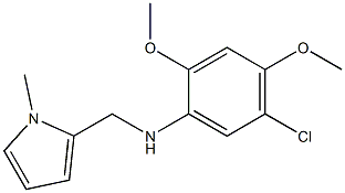 5-chloro-2,4-dimethoxy-N-[(1-methyl-1H-pyrrol-2-yl)methyl]aniline Struktur