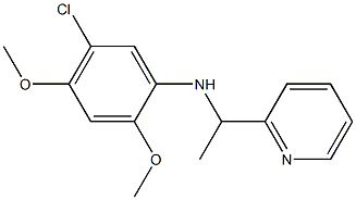 5-chloro-2,4-dimethoxy-N-[1-(pyridin-2-yl)ethyl]aniline Struktur