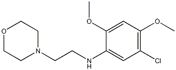 5-chloro-2,4-dimethoxy-N-[2-(morpholin-4-yl)ethyl]aniline Struktur