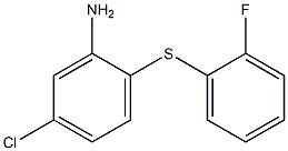 5-chloro-2-[(2-fluorophenyl)sulfanyl]aniline Struktur