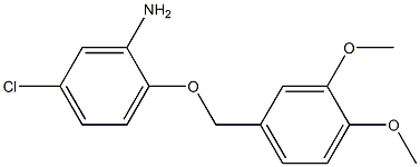 5-chloro-2-[(3,4-dimethoxyphenyl)methoxy]aniline Struktur