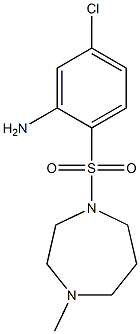 5-chloro-2-[(4-methyl-1,4-diazepane-1-)sulfonyl]aniline Struktur