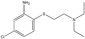 5-chloro-2-{[2-(diethylamino)ethyl]sulfanyl}aniline Struktur