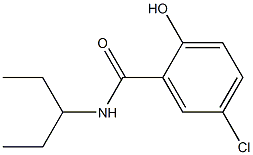 5-chloro-2-hydroxy-N-(pentan-3-yl)benzamide Struktur