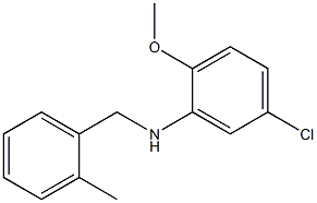 5-chloro-2-methoxy-N-[(2-methylphenyl)methyl]aniline Struktur