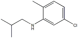 5-chloro-2-methyl-N-(2-methylpropyl)aniline Struktur