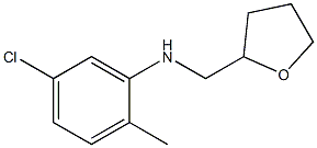 5-chloro-2-methyl-N-(oxolan-2-ylmethyl)aniline Struktur