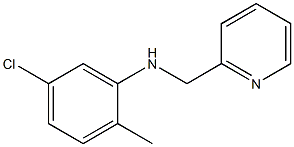 5-chloro-2-methyl-N-(pyridin-2-ylmethyl)aniline Struktur