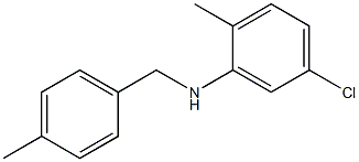 5-chloro-2-methyl-N-[(4-methylphenyl)methyl]aniline Struktur