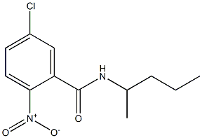 5-chloro-2-nitro-N-(pentan-2-yl)benzamide Struktur