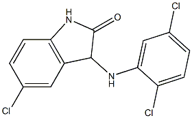 5-chloro-3-[(2,5-dichlorophenyl)amino]-2,3-dihydro-1H-indol-2-one Struktur