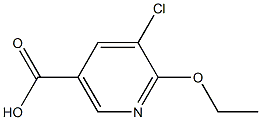 5-chloro-6-ethoxynicotinic acid Struktur