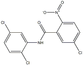 5-chloro-N-(2,5-dichlorophenyl)-2-nitrobenzamide Struktur