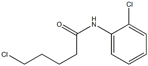 5-chloro-N-(2-chlorophenyl)pentanamide Struktur